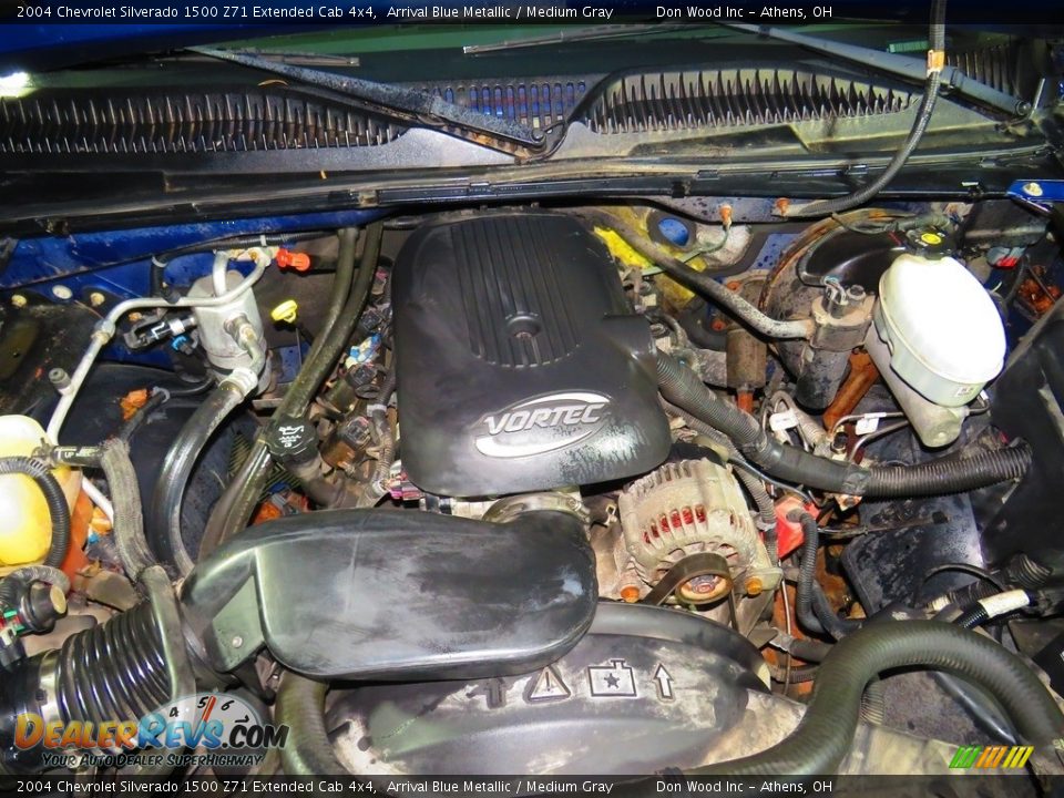 2004 Chevrolet Silverado 1500 Z71 Extended Cab 4x4 Arrival Blue Metallic / Medium Gray Photo #6