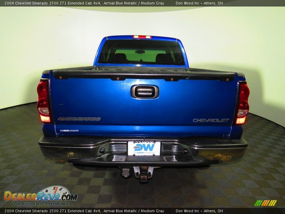 2004 Chevrolet Silverado 1500 Z71 Extended Cab 4x4 Arrival Blue Metallic / Medium Gray Photo #11