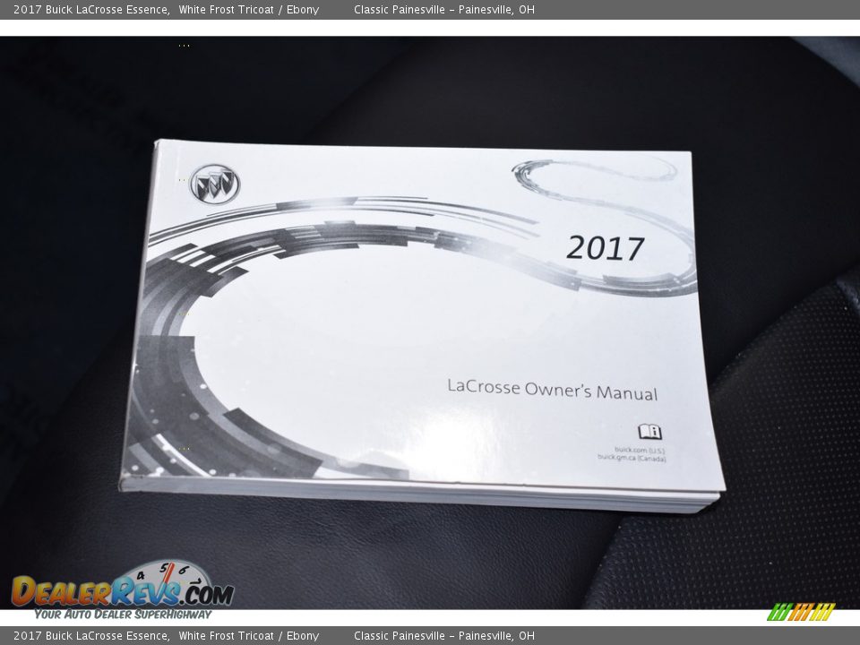 2017 Buick LaCrosse Essence White Frost Tricoat / Ebony Photo #17