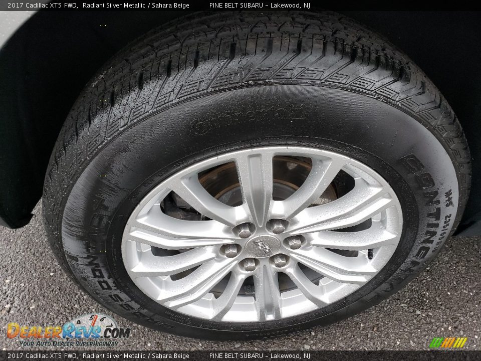 2017 Cadillac XT5 FWD Radiant Silver Metallic / Sahara Beige Photo #18