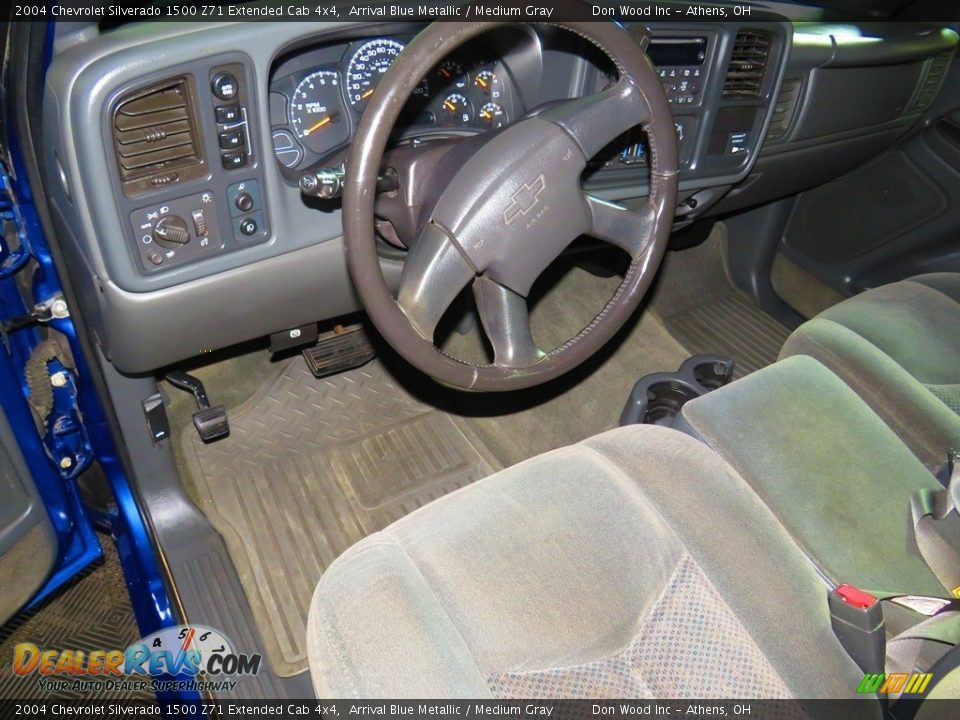 2004 Chevrolet Silverado 1500 Z71 Extended Cab 4x4 Arrival Blue Metallic / Medium Gray Photo #17