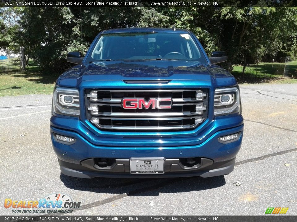 2017 GMC Sierra 1500 SLT Crew Cab 4WD Stone Blue Metallic / Jet Black Photo #3