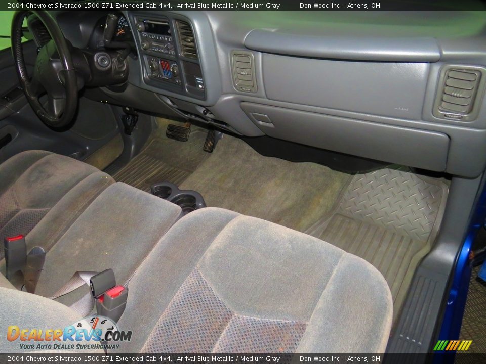 2004 Chevrolet Silverado 1500 Z71 Extended Cab 4x4 Arrival Blue Metallic / Medium Gray Photo #22