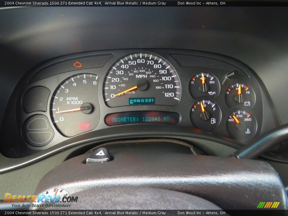 2004 Chevrolet Silverado 1500 Z71 Extended Cab 4x4 Arrival Blue Metallic / Medium Gray Photo #24