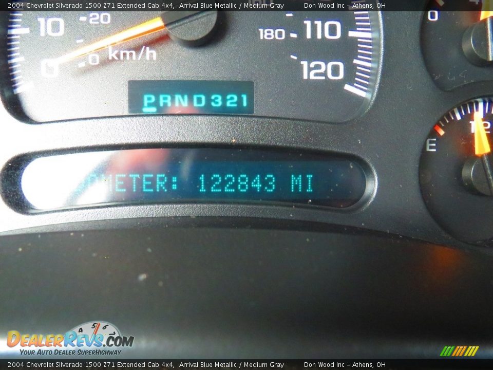 2004 Chevrolet Silverado 1500 Z71 Extended Cab 4x4 Arrival Blue Metallic / Medium Gray Photo #25