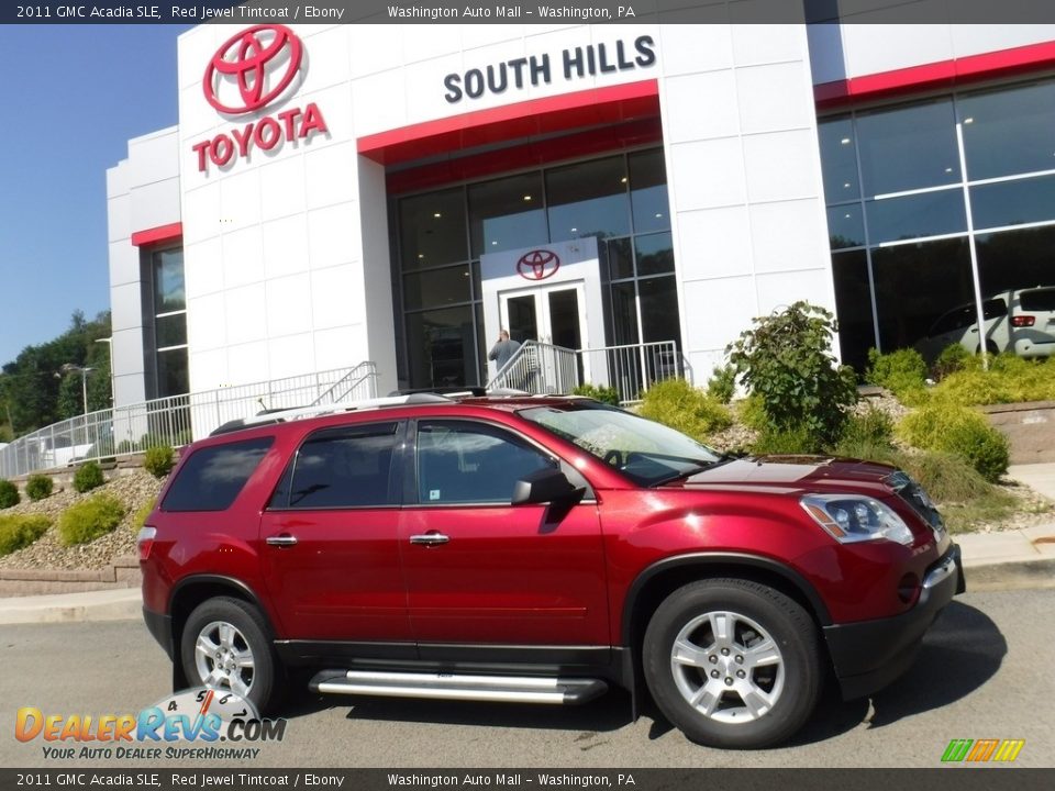 2011 GMC Acadia SLE Red Jewel Tintcoat / Ebony Photo #2