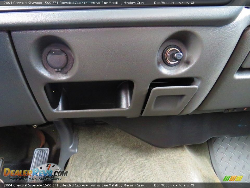 2004 Chevrolet Silverado 1500 Z71 Extended Cab 4x4 Arrival Blue Metallic / Medium Gray Photo #31