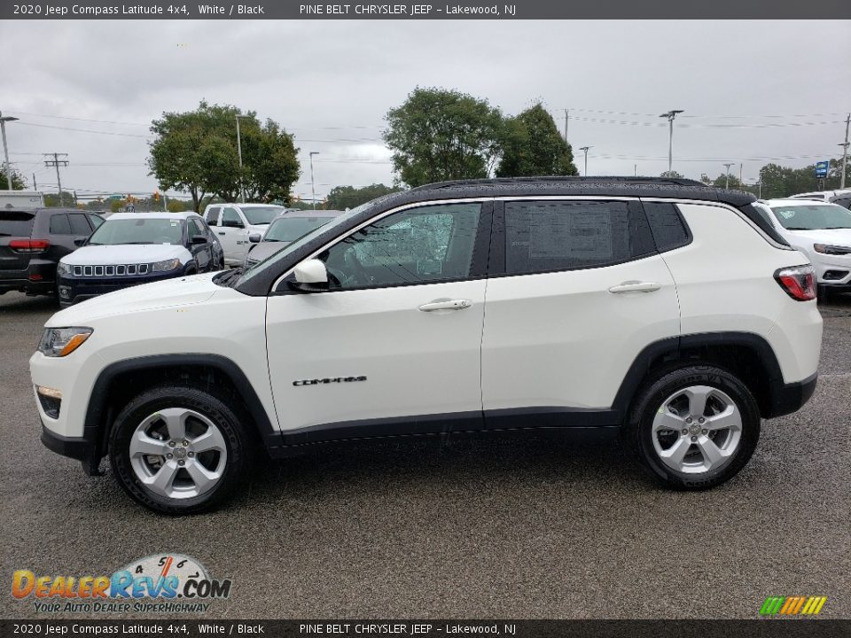 White 2020 Jeep Compass Latitude 4x4 Photo #3