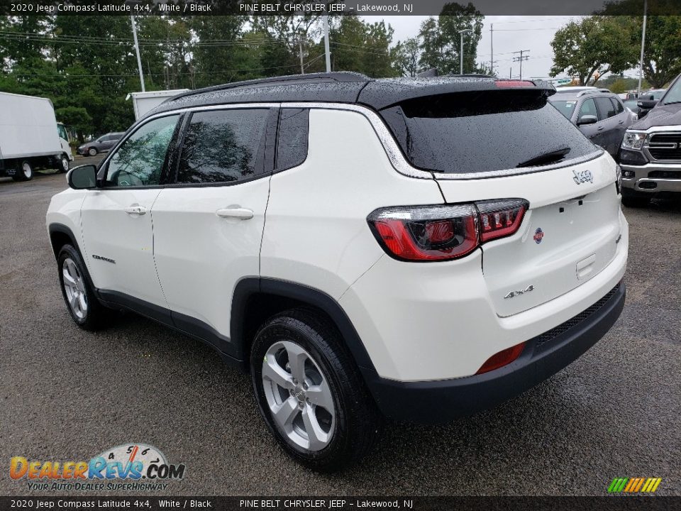 2020 Jeep Compass Latitude 4x4 White / Black Photo #4