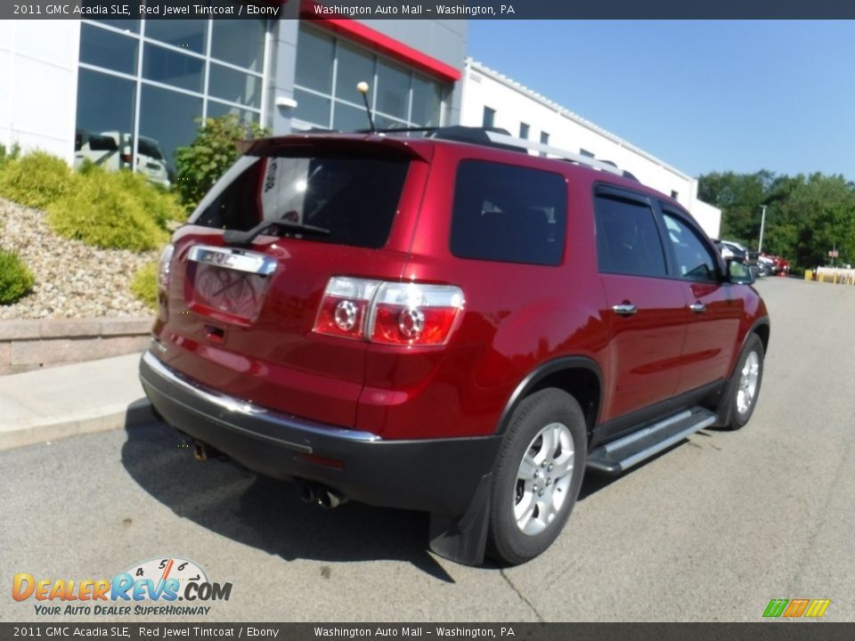2011 GMC Acadia SLE Red Jewel Tintcoat / Ebony Photo #9