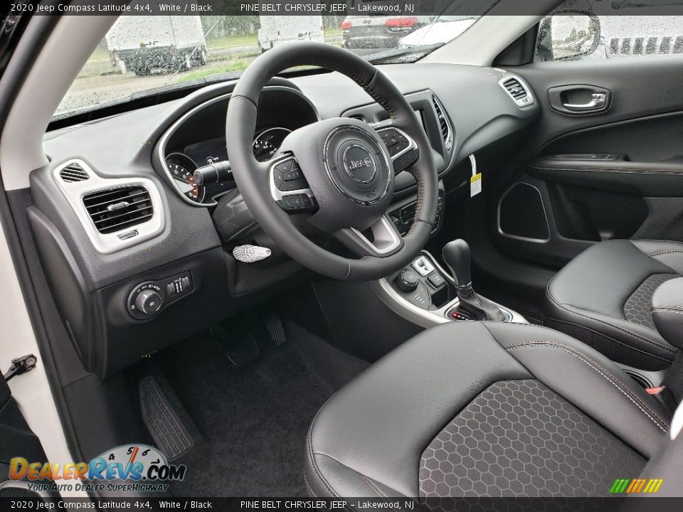 Black Interior - 2020 Jeep Compass Latitude 4x4 Photo #7