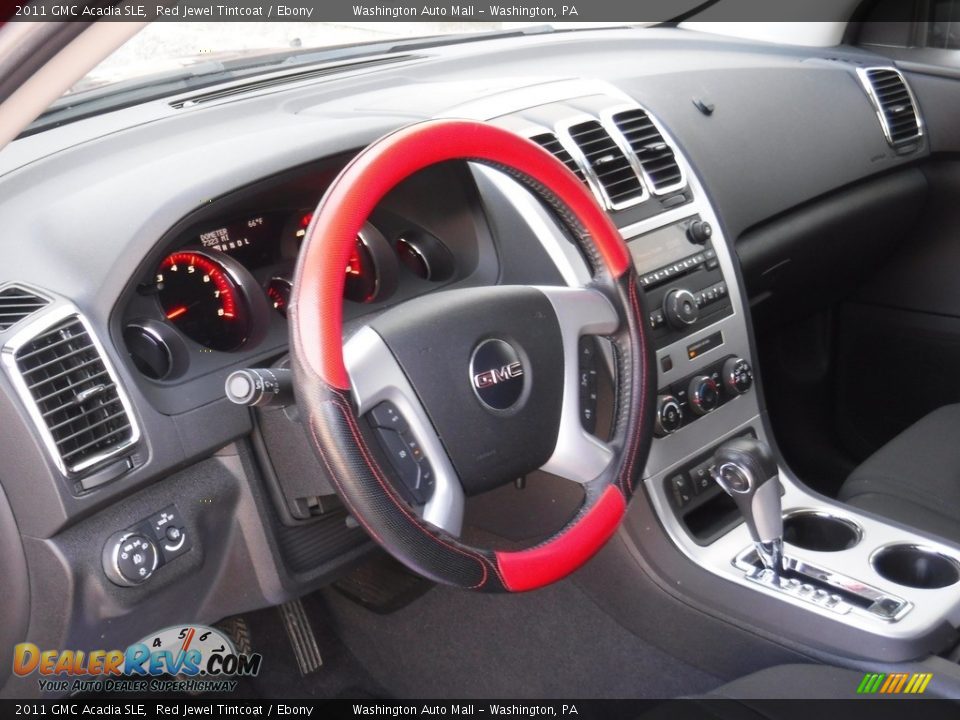 2011 GMC Acadia SLE Red Jewel Tintcoat / Ebony Photo #11