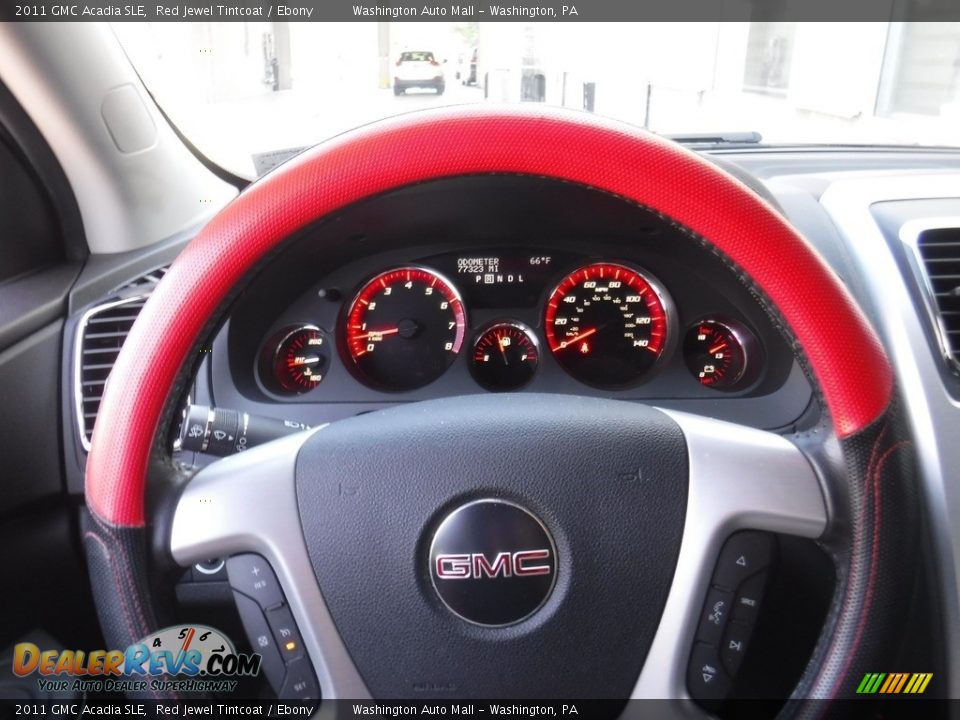2011 GMC Acadia SLE Red Jewel Tintcoat / Ebony Photo #18