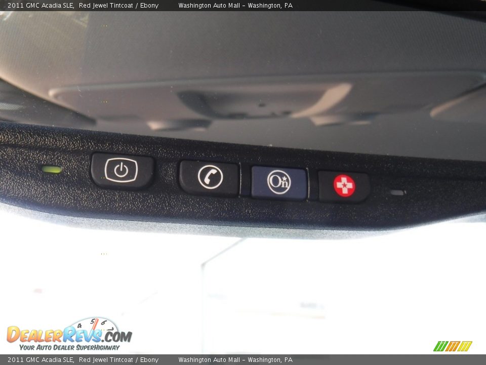 2011 GMC Acadia SLE Red Jewel Tintcoat / Ebony Photo #20