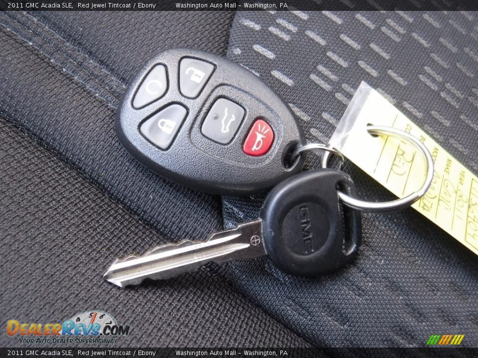 2011 GMC Acadia SLE Red Jewel Tintcoat / Ebony Photo #25