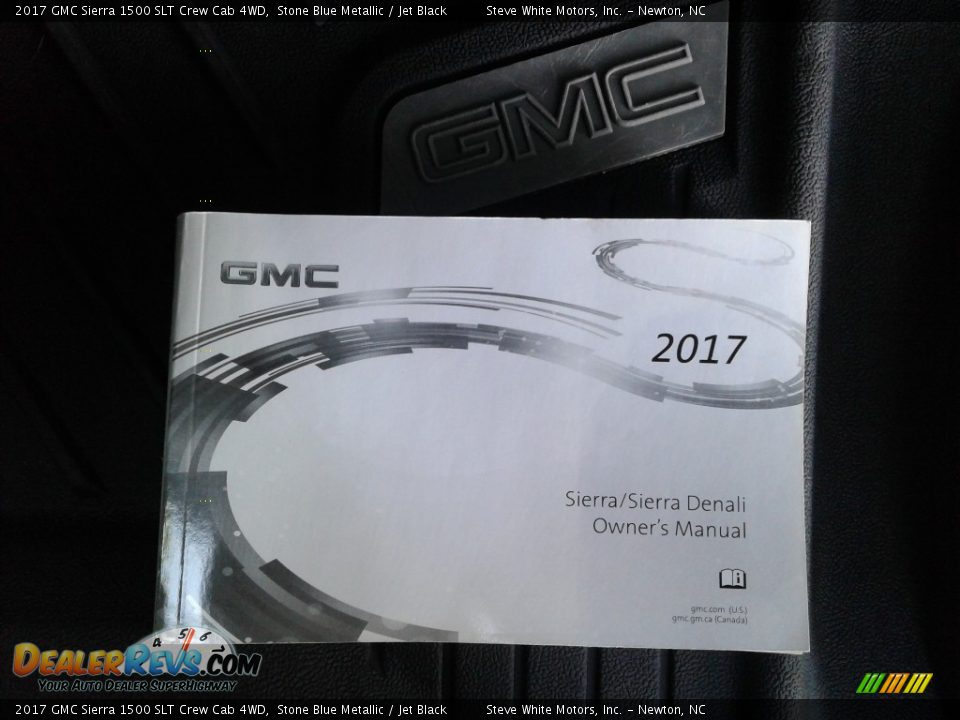 2017 GMC Sierra 1500 SLT Crew Cab 4WD Stone Blue Metallic / Jet Black Photo #35