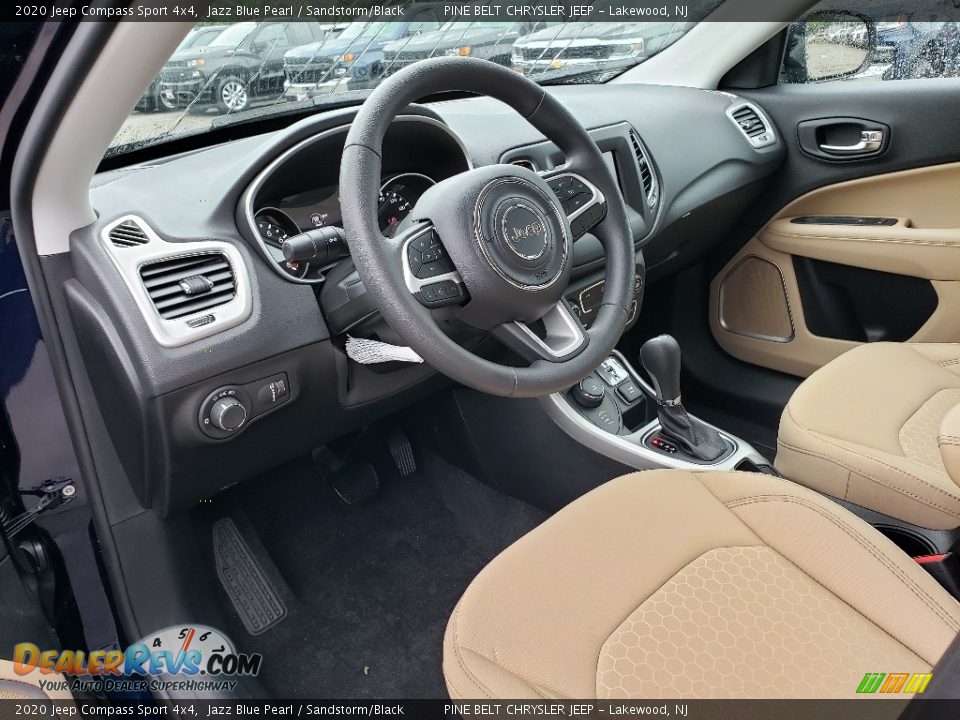 Sandstorm/Black Interior - 2020 Jeep Compass Sport 4x4 Photo #7