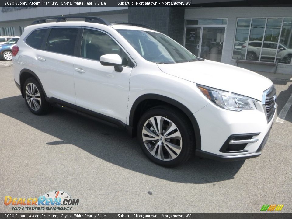 2020 Subaru Ascent Premium Crystal White Pearl / Slate Photo #1