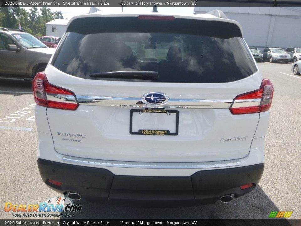 2020 Subaru Ascent Premium Crystal White Pearl / Slate Photo #5