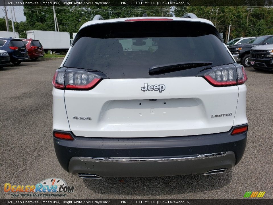 2020 Jeep Cherokee Limited 4x4 Bright White / Ski Gray/Black Photo #5