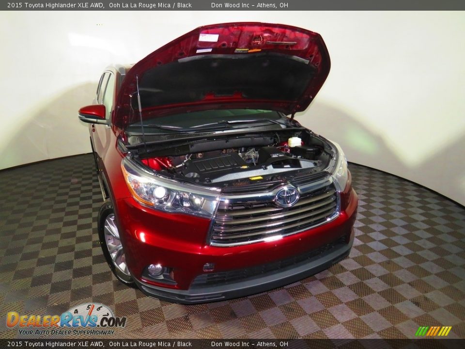 2015 Toyota Highlander XLE AWD Ooh La La Rouge Mica / Black Photo #6