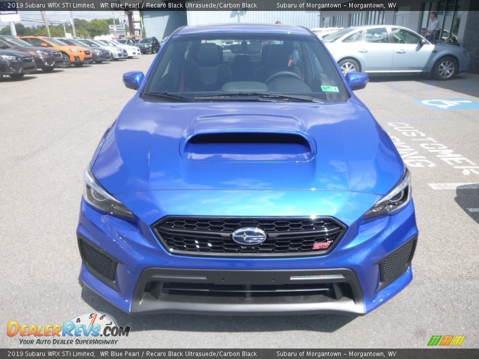 2019 Subaru WRX STI Limited WR Blue Pearl / Recaro Black Ultrasuede/Carbon Black Photo #8