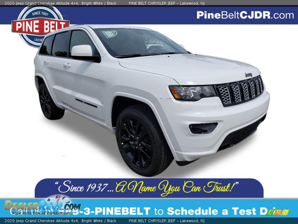 2020 Jeep Grand Cherokee Altitude 4x4 Bright White / Black Photo #1