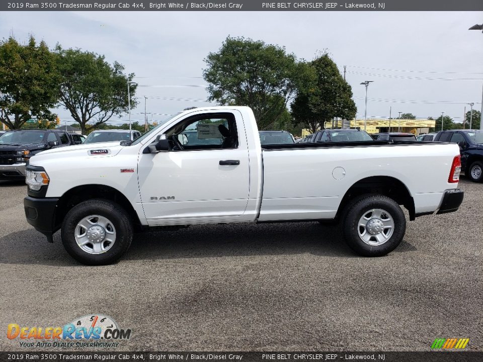 2019 Ram 3500 Tradesman Regular Cab 4x4 Bright White / Black/Diesel Gray Photo #3