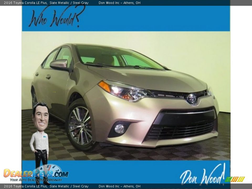 2016 Toyota Corolla LE Plus Slate Metallic / Steel Gray Photo #1