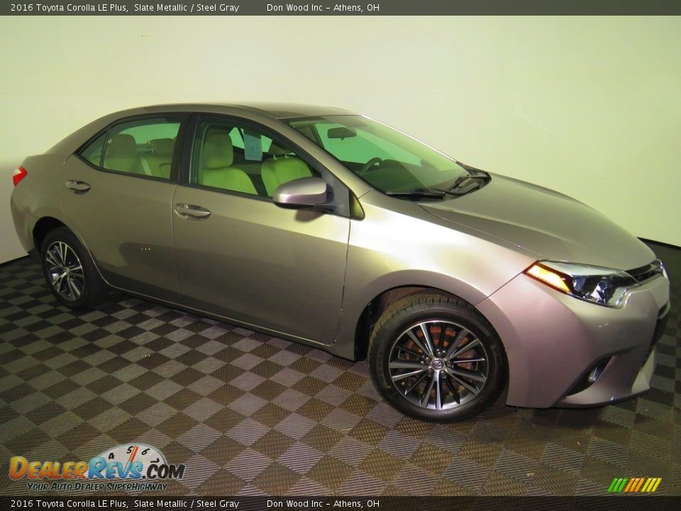 2016 Toyota Corolla LE Plus Slate Metallic / Steel Gray Photo #2