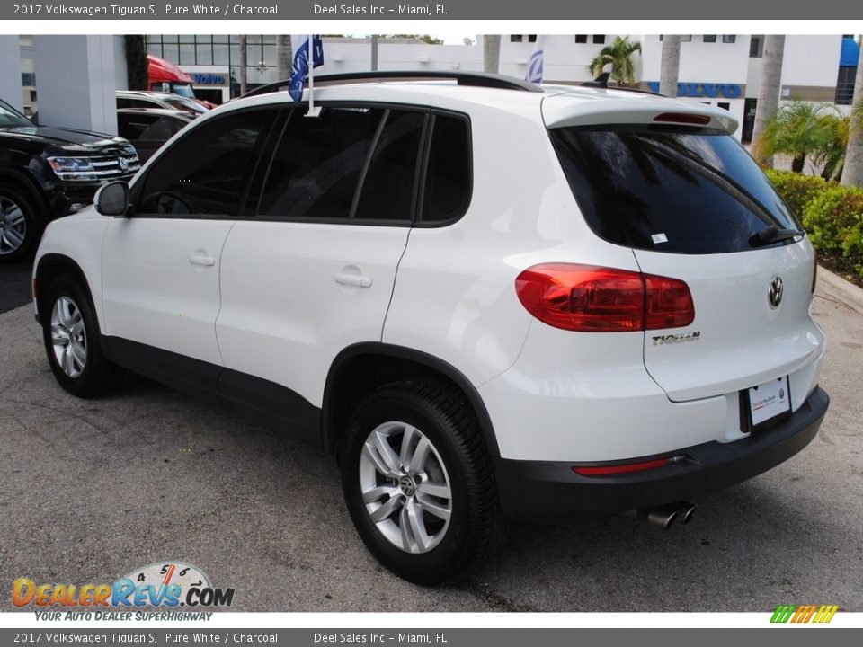 2017 Volkswagen Tiguan S Pure White / Charcoal Photo #6