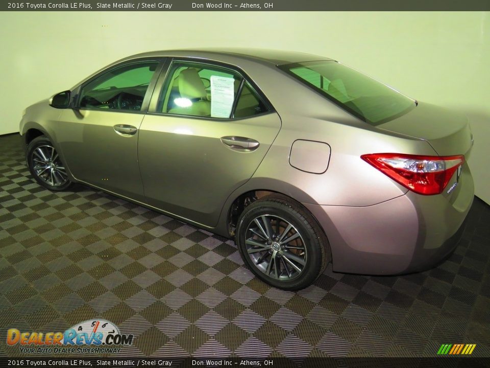 2016 Toyota Corolla LE Plus Slate Metallic / Steel Gray Photo #9