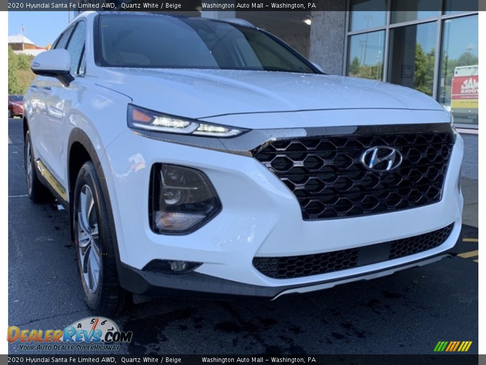 2020 Hyundai Santa Fe Limited AWD Quartz White / Beige Photo #1
