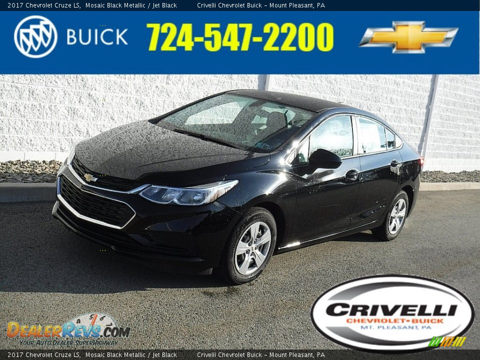 2017 Chevrolet Cruze LS Mosaic Black Metallic / Jet Black Photo #1