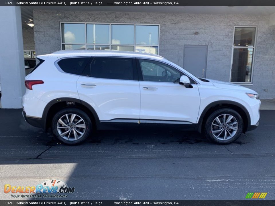 2020 Hyundai Santa Fe Limited AWD Quartz White / Beige Photo #3