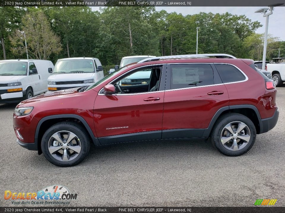 2020 Jeep Cherokee Limited 4x4 Velvet Red Pearl / Black Photo #3