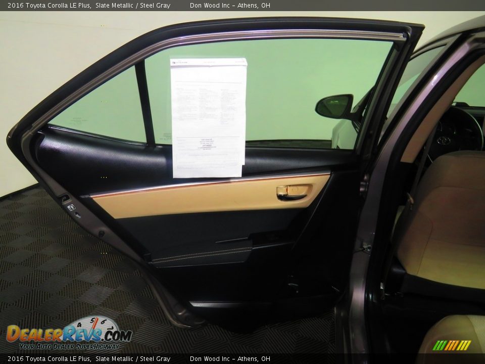 2016 Toyota Corolla LE Plus Slate Metallic / Steel Gray Photo #20