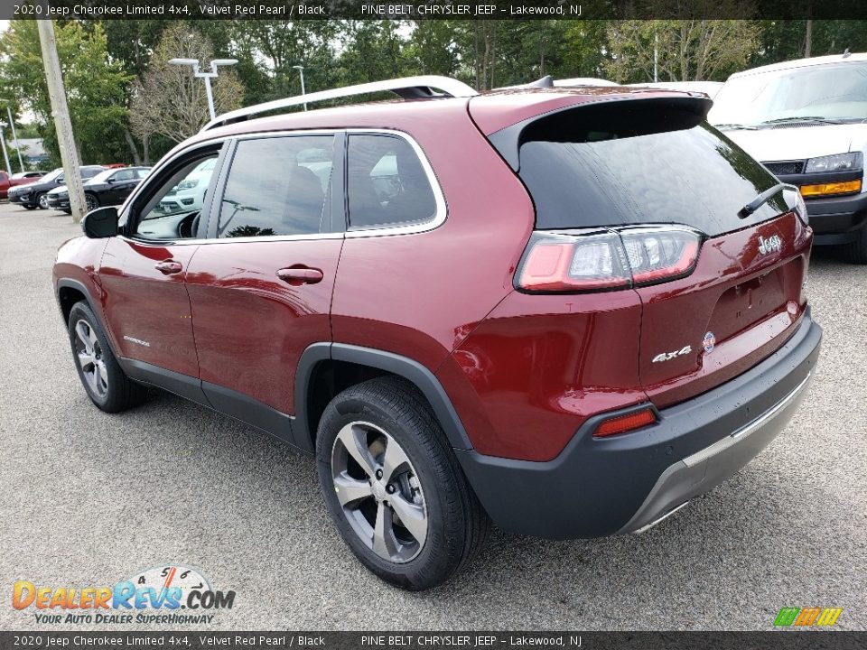 2020 Jeep Cherokee Limited 4x4 Velvet Red Pearl / Black Photo #4