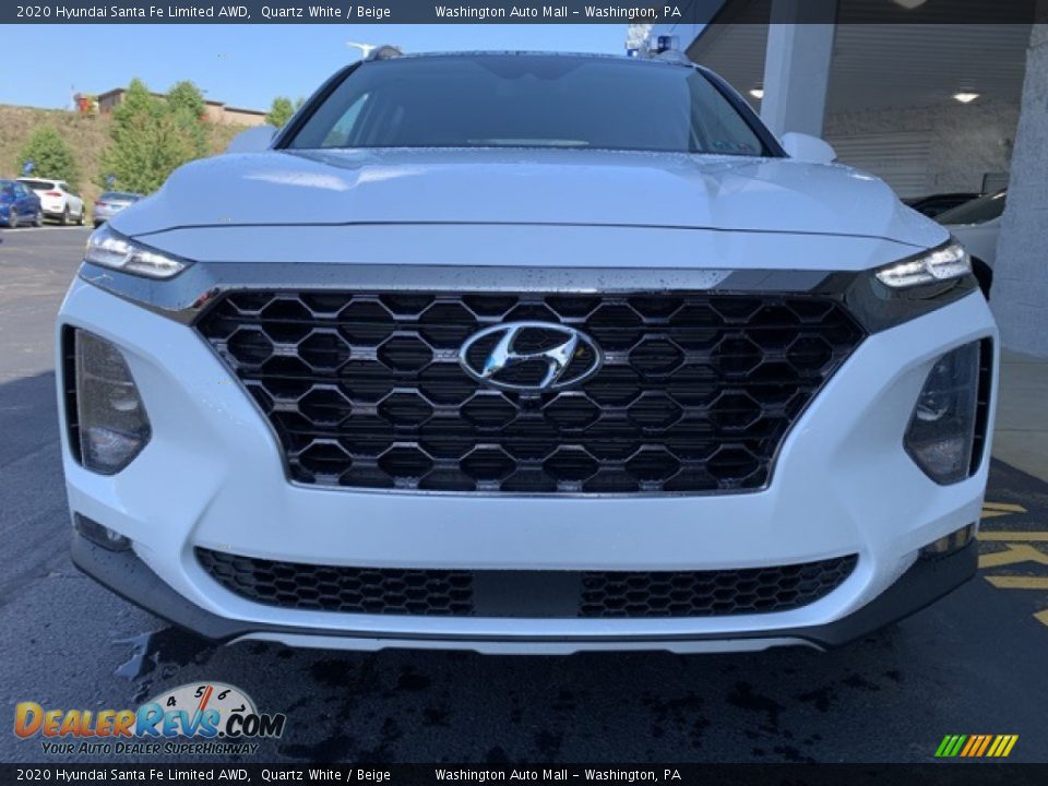 2020 Hyundai Santa Fe Limited AWD Quartz White / Beige Photo #8