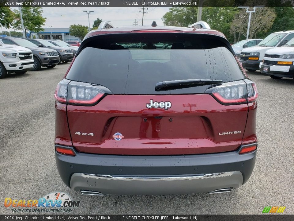 2020 Jeep Cherokee Limited 4x4 Velvet Red Pearl / Black Photo #5
