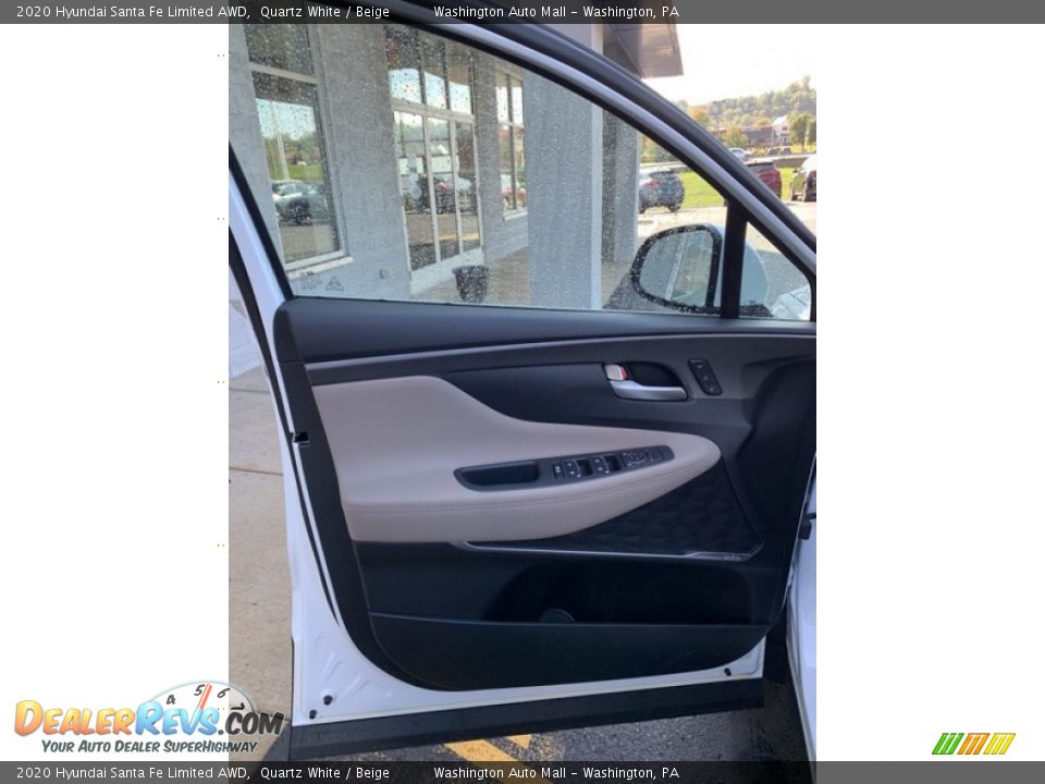 2020 Hyundai Santa Fe Limited AWD Quartz White / Beige Photo #11