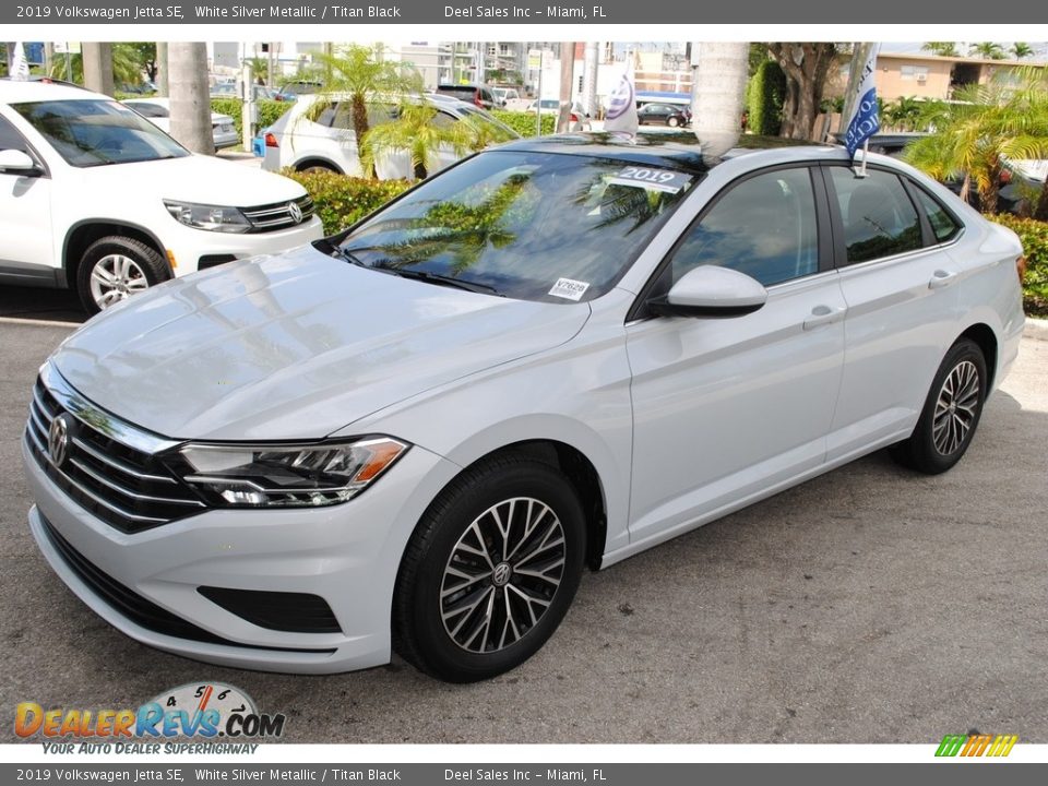 2019 Volkswagen Jetta SE White Silver Metallic / Titan Black Photo #4
