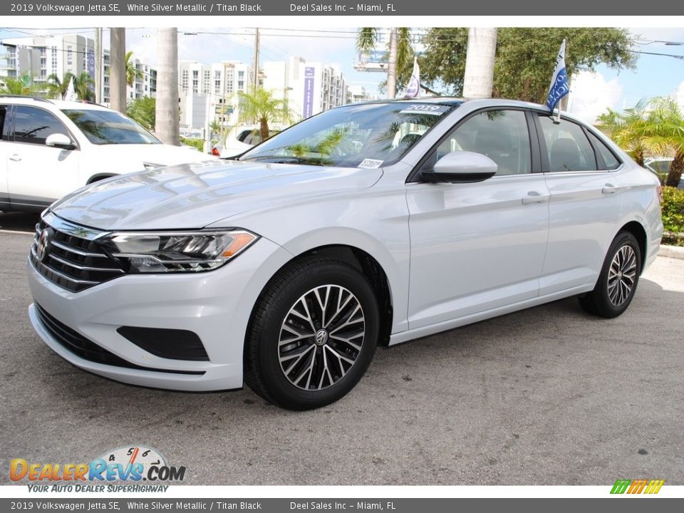 2019 Volkswagen Jetta SE White Silver Metallic / Titan Black Photo #5