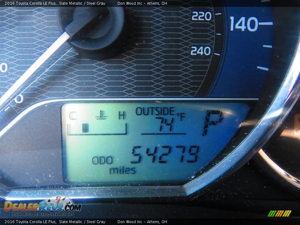 2016 Toyota Corolla LE Plus Slate Metallic / Steel Gray Photo #28