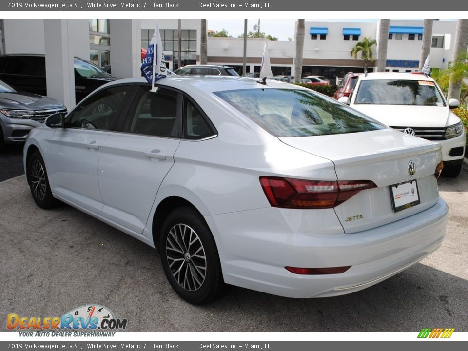 2019 Volkswagen Jetta SE White Silver Metallic / Titan Black Photo #6