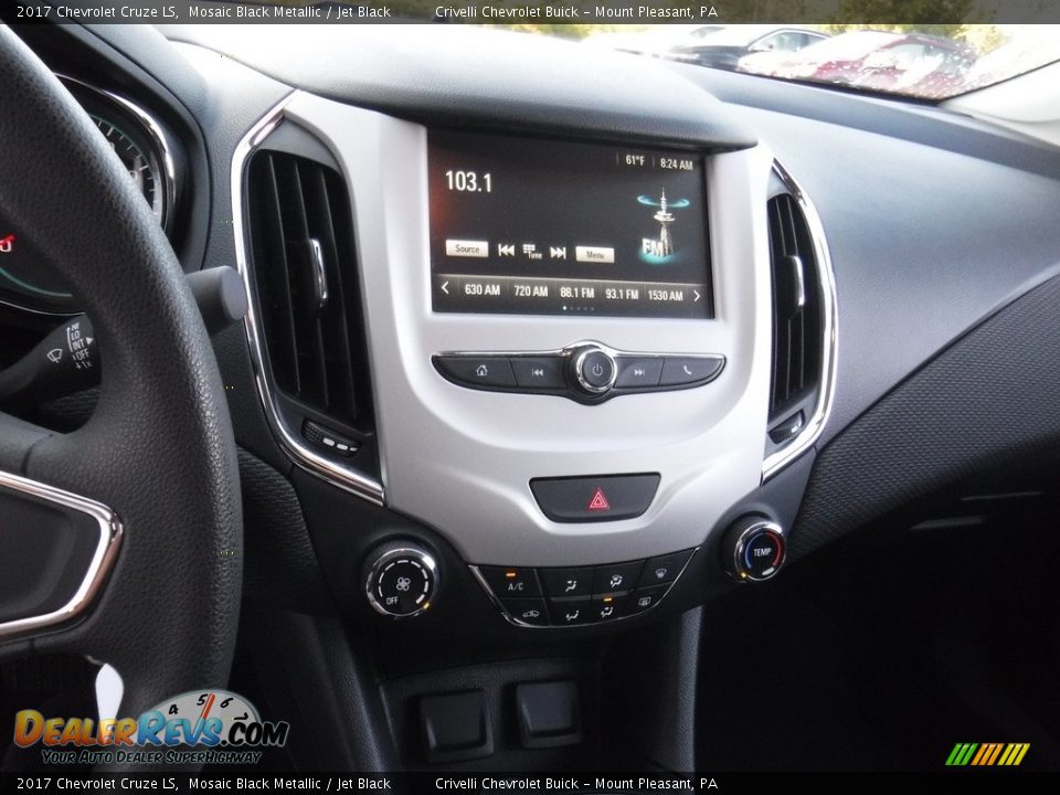 2017 Chevrolet Cruze LS Mosaic Black Metallic / Jet Black Photo #13