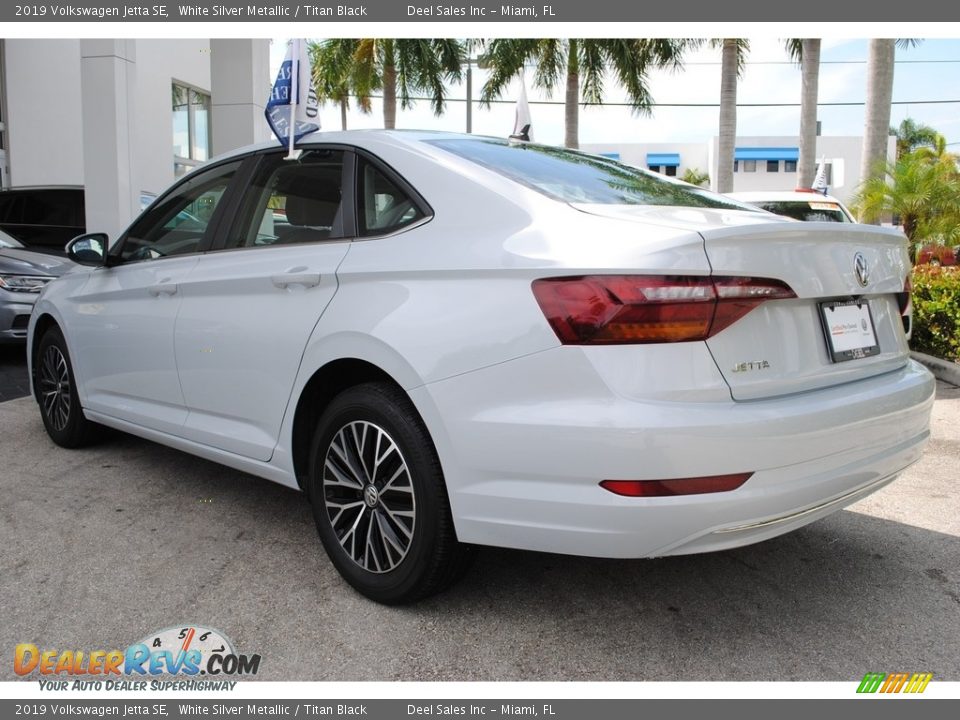2019 Volkswagen Jetta SE White Silver Metallic / Titan Black Photo #7