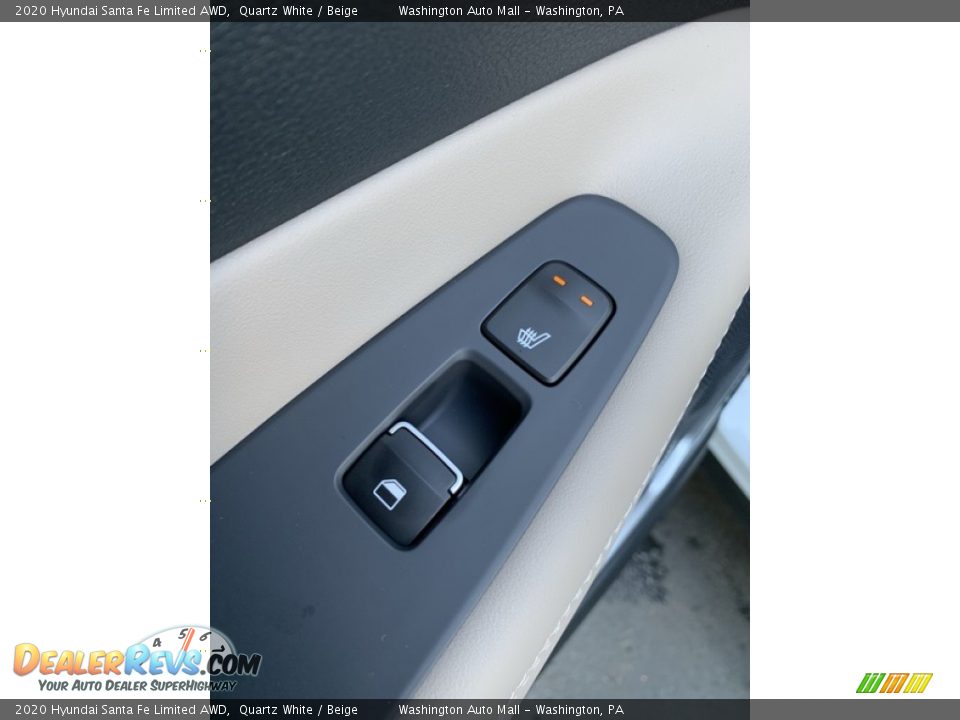 2020 Hyundai Santa Fe Limited AWD Quartz White / Beige Photo #19