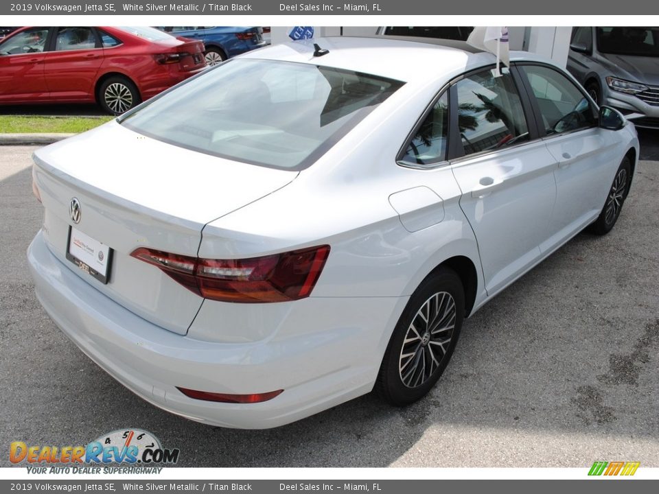 2019 Volkswagen Jetta SE White Silver Metallic / Titan Black Photo #9