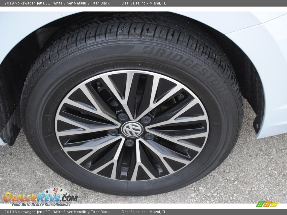 2019 Volkswagen Jetta SE White Silver Metallic / Titan Black Photo #10